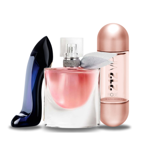 Bundle of 3 Women's Fragrances (100ml) – Good Girl by Carolina Herrera, La Vie Est Belle by Lancôme & 212 VIP Rosé by Carolina Herrera (Eau de Parfum)